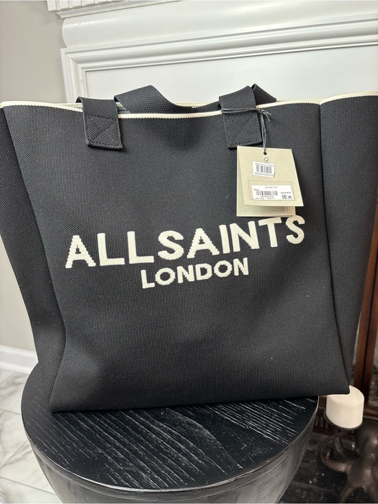 All Saints Handbags - AllSaints Black Tote with Logo
